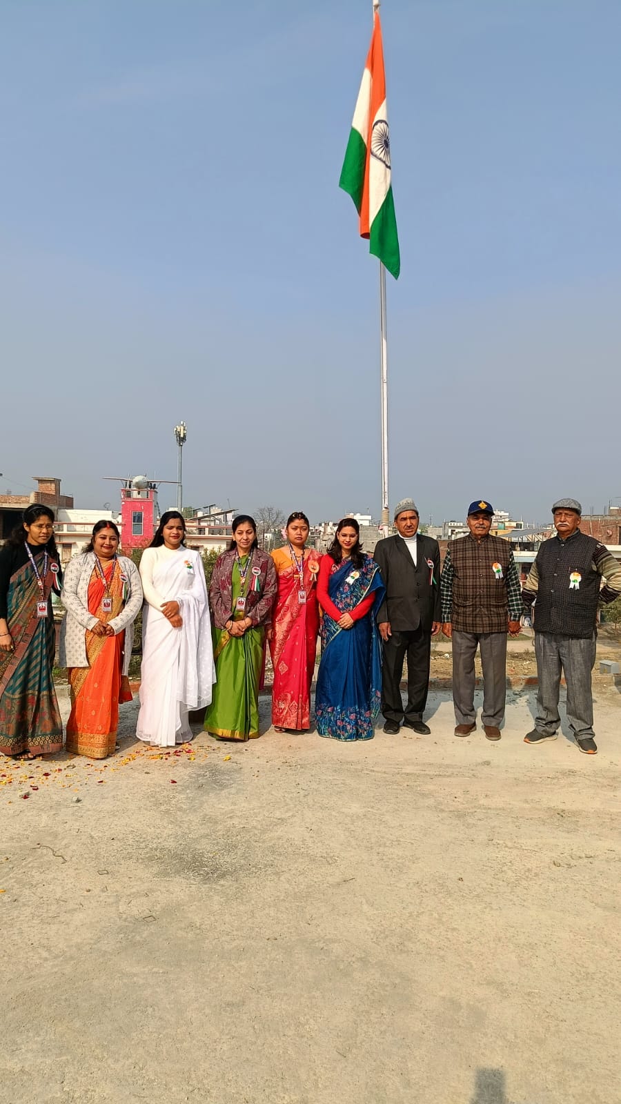 Republic Day 2026 — Women Faculty Celebrating with the Tricolour
